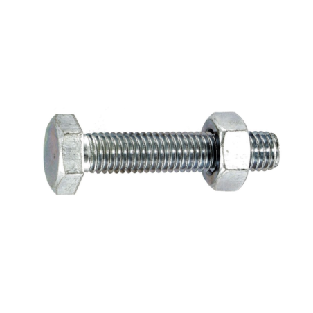 Boulon tête hexagonale acier zingué 8x50mm x3
