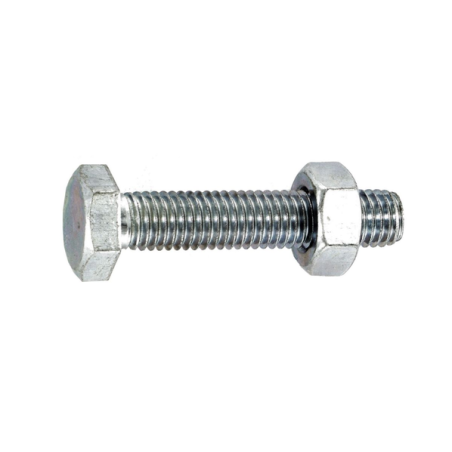 Boulon tête hexagonale acier zingué 10x30mm x4