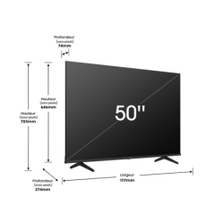 Télévision QLED 126CM (50") UHD 50E79KQ Hisense