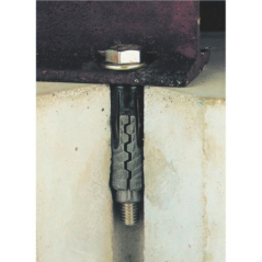 Cheville expansive fonte + vis m8 x 50mm x4