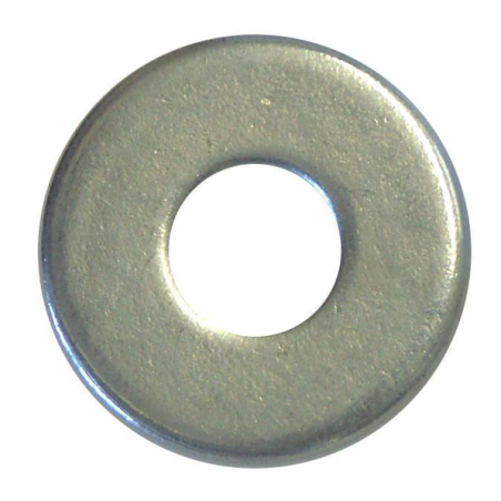 Rondelle plate large acier zingué D.10mm x15