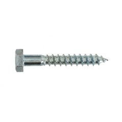 Tirefond tête hexagonale acier zingué 6x40mm x60