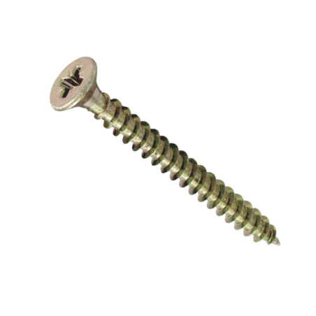 Vis agglo tête fraisée acier bichromaté 3.5x30mm x28 pz2