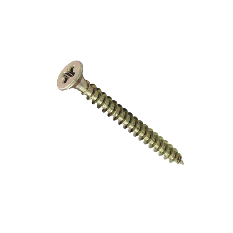 Vis agglo tête fraisée acier bichromaté 6x80mm x5 pz3