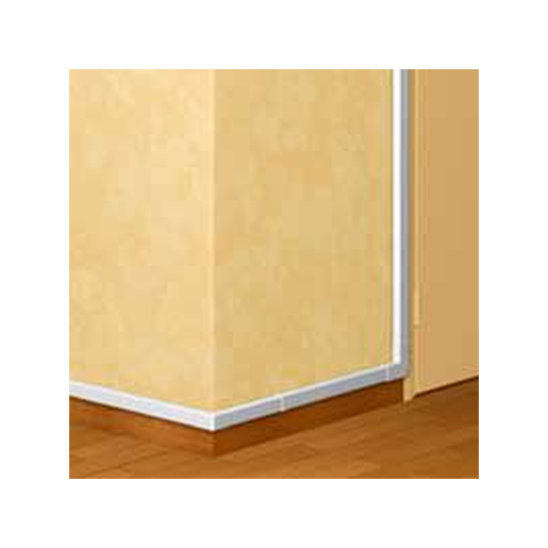 Moulure 20x12.5mm 2.1m 2 compartiments blanc