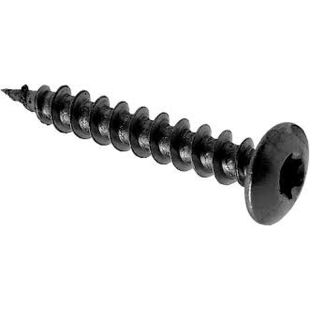 Vis penture tête cylindrique acier zingué noir 7x40mm x20