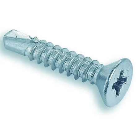 Vis autoforeuse / autoperceuse tête fraisée cruciforme acier zingué 4.8x45mm x10