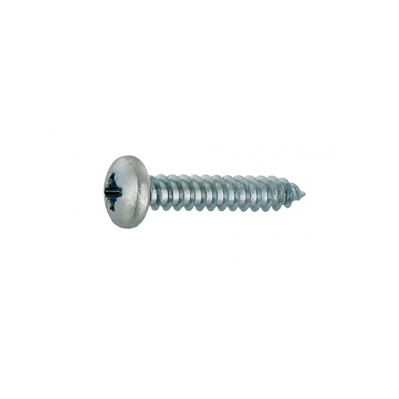 Vis tôle tête cylindrique acier zingué 4.8x13mm x15 pz2