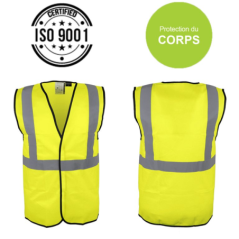 Gilet de signalisation jaune en471 xl