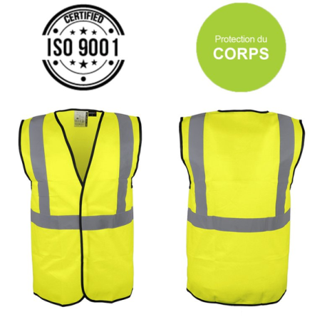 Gilet de signalisation jaune en471 xl