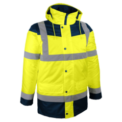 Parka hiviz jaune/bleu polyester xl