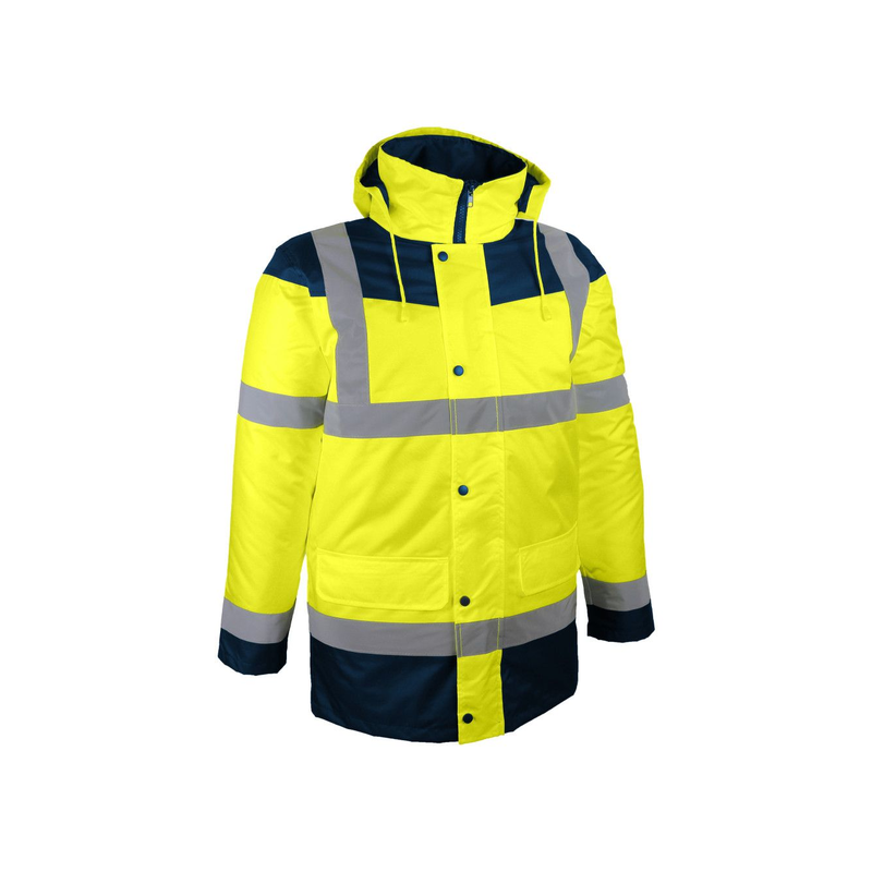 Parka hiviz jaune/bleu polyester xl