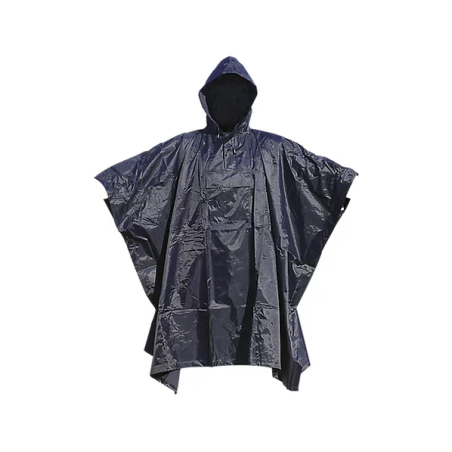 Poncho bleu marine taille unique