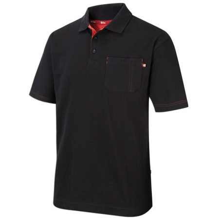 Polo pique noir l lee cooper