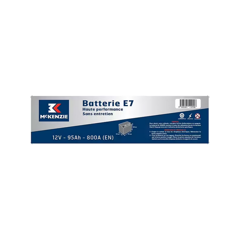 Batterie 12v 95ah 800a +droite Bosch