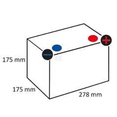 Batterie 12v 70ah 640a +droite Varta