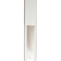 Moulure 20x10mm 2m 1 compartiment blanc