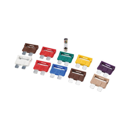 Assortiment de 10 fusibles 3-30a + radio 2a