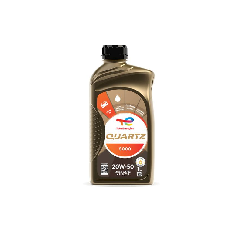 Huile moteur essence Quartz 5000 20w50 1l