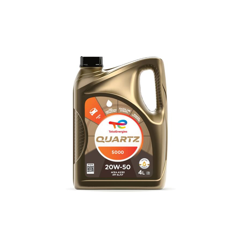 Huile moteur essence Quartz 5000 20w50 4l
