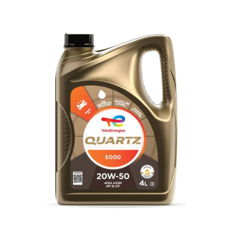 Huile moteur essence Quartz 5000 20w50 4l