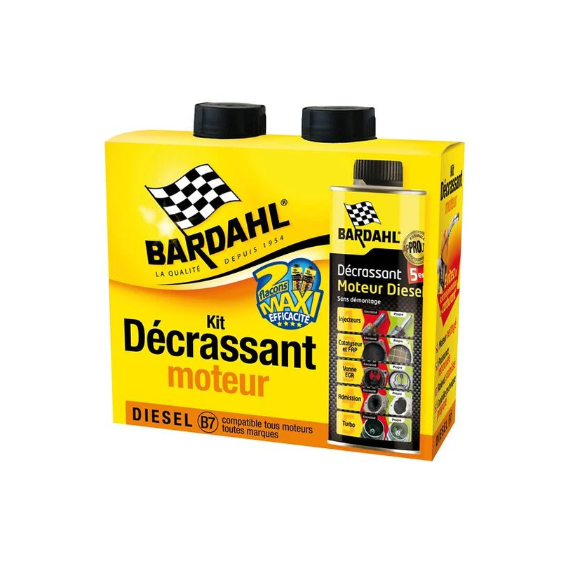 Décrassant 5 en 1 diesel 300ml Bardahl x2
