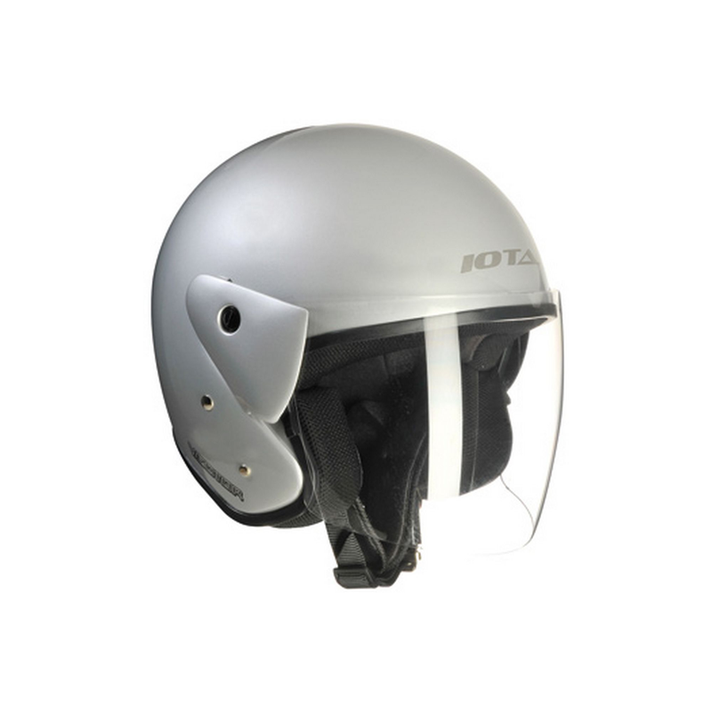 Casque de moto jet silver m