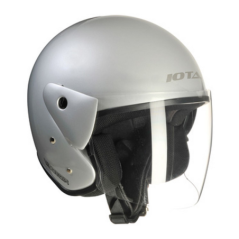 Casque de moto jet silver s