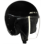 Casque de moto jet noir brillant xs