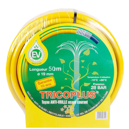 Tuyau d'arrosage D.19mm 50m Tricoplus