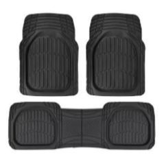 Tapis de voiture x3 76x55cm + 47x144cm PVC