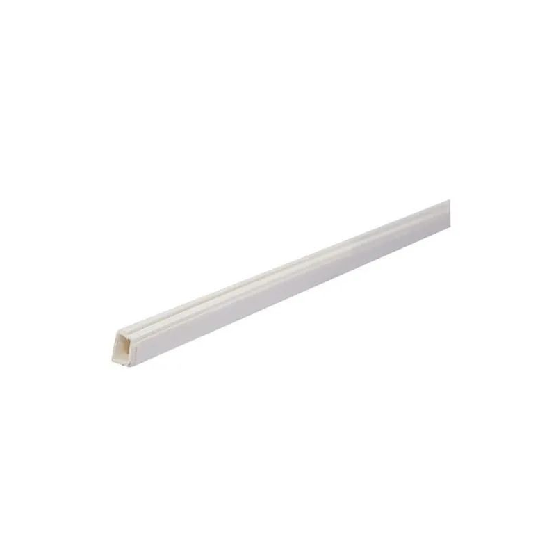 Moulure adhésive 12x7mm 2m 1 compartiment blanc