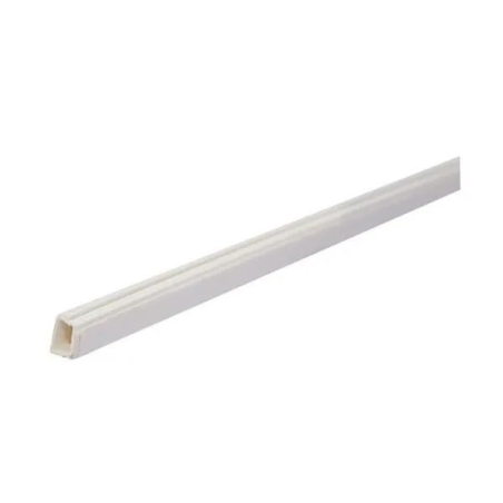 Moulure adhésive 12x7mm 2m 1 compartiment blanc