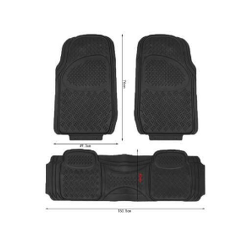 Tapis de voiture x3 76x49.5cm + 42x153.5cm
