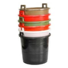 Seau 120L D.40.5CM H.35CM rouge ou blanc ou noir ou brun