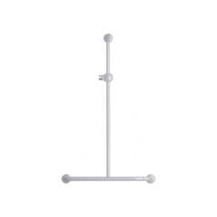 Barre de douche en T pour appui blanche 600x1000mm