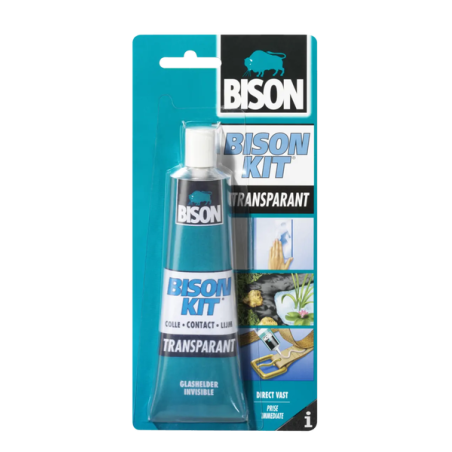 Colle universelle bison kit transparent 100ml