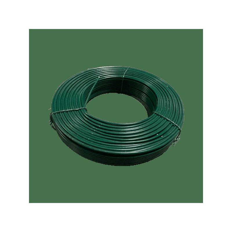 Fil tension plastifié vert D.2.7mm L.100m