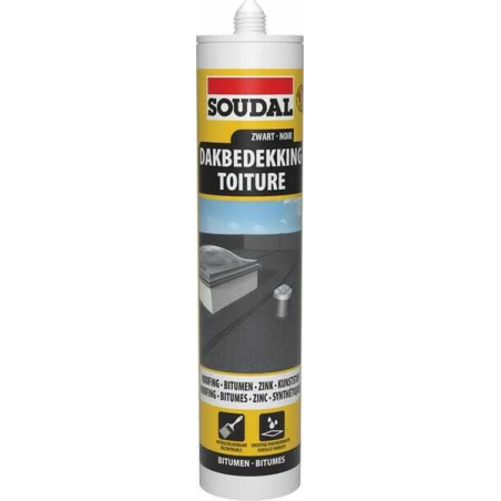 Mastic toiture Soudal 300ml noir