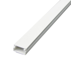 Moulure adhésive 20x10mm 2m 1 compartiment blanc