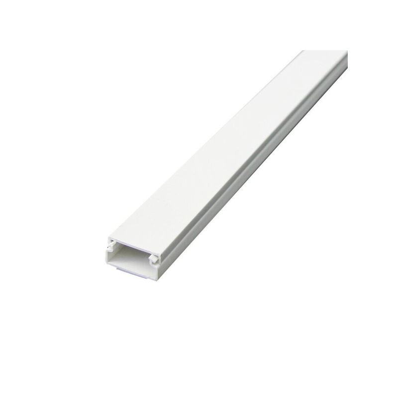 Moulure adhésive 20x10mm 2m 1 compartiment blanc
