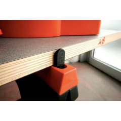 Tréteau acier 60x10x80cm en acier 200kg max par tréteau x2