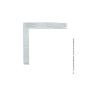 Équerre de fenêtre acier zingué 100x100mm, épaisseur 2mm