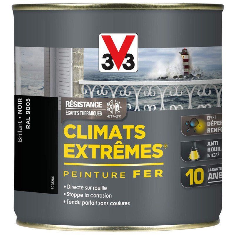 Climats extrêmes fer 0.5L brillant noir