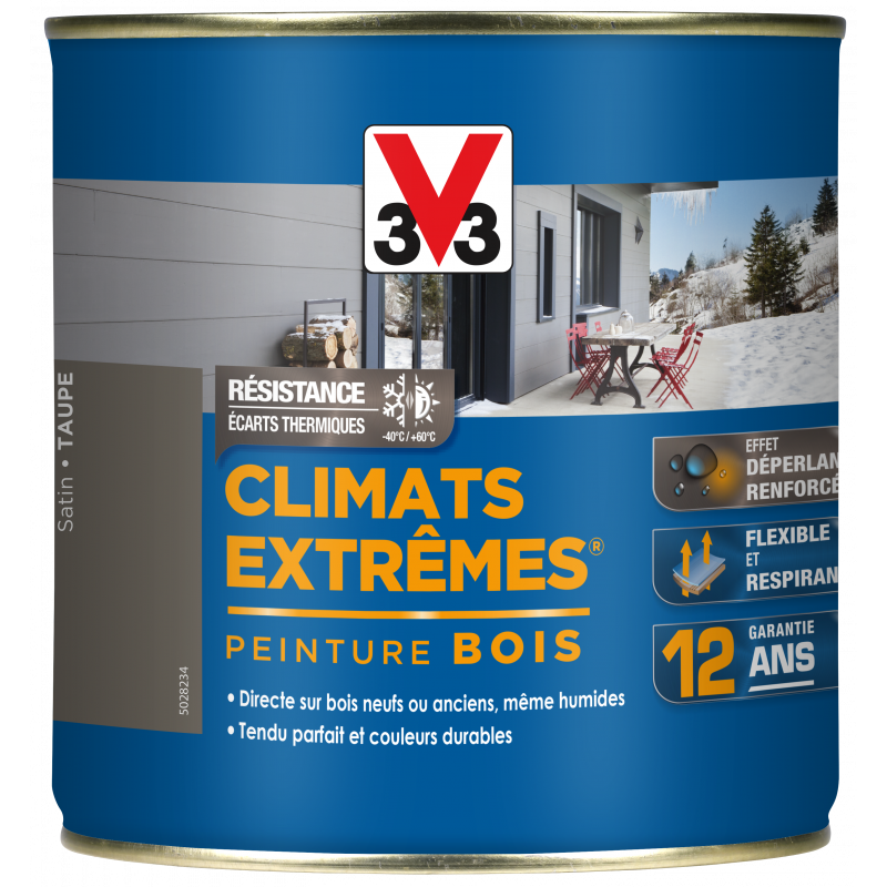 Climats extrêmes bois 0.5L satin taupe
