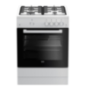 Cuisinière à gaz 4 feux + four Beko