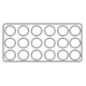 Plaque de bouturage 18 trous noire