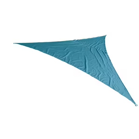 Voile d'ombrage triangulaire 3.6 x 3.6 x 3.6m bleu