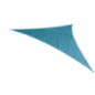 Voile d'ombrage triangulaire 3.6 x 3.6 x 3.6m bleu