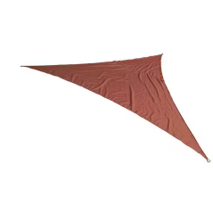 Voile d'ombrage triangulaire 3.6 x 3.6 x 3.6m marsala